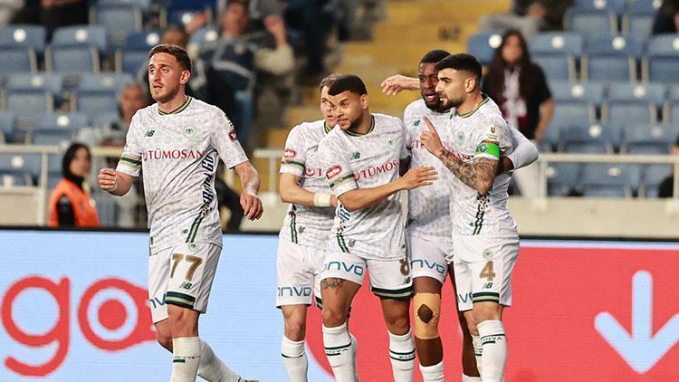 Süper Lig’in 32. haftasında Konyaspor, deplasmanda Hatayspor’u son dakika golüyle 3-2 mağlup etti