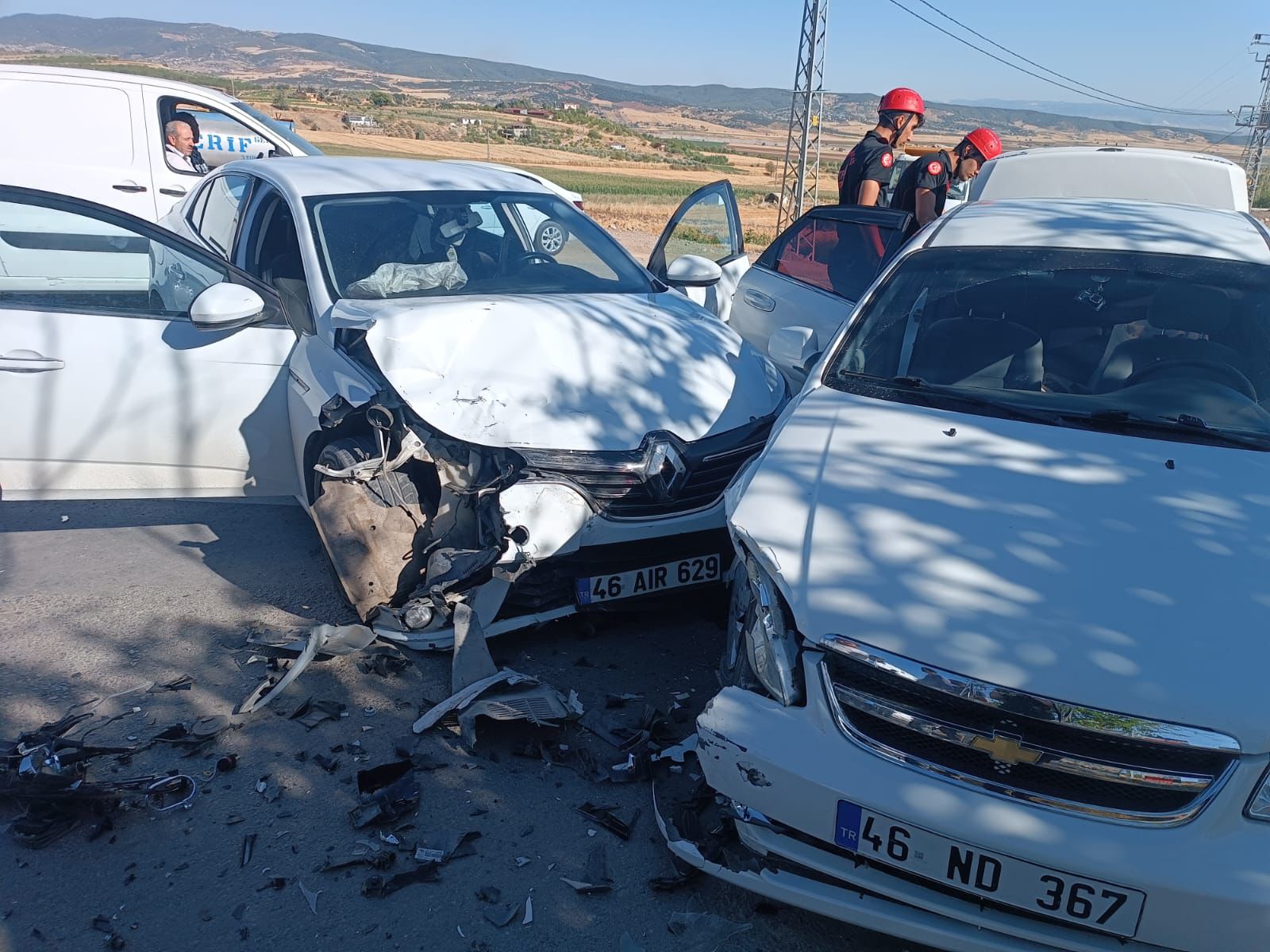 Kahramanmaraş Akyar mahallesi trafik kazası bir yaralı