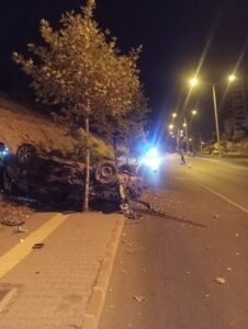 Ağcalı rampası Aliya İzzetbegoviç Parkı mevki tek taraflı