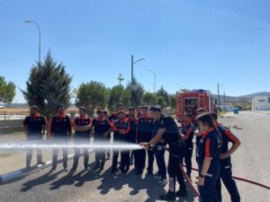 Kahramanmaraş İtfaiyeden Afad’a yangın eğitimi verilmiştir