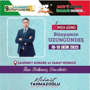 Kahramanmaraş’ın edebiyat kokan topraklarından yetişen, gönül diliyle yazan yazar Bünyamin Uzungündeş,