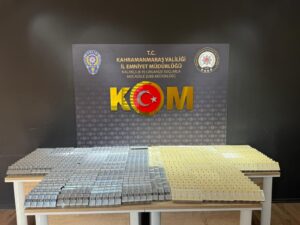 Kahramanmaraş KOM Şube Müdürlüğü görevlilerince yapılan çalışmalarda;