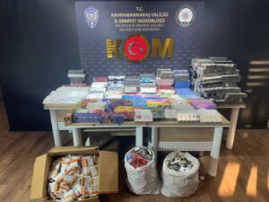 Kahramanmaraş KOM Şube Müdürlüğü görevlilerince yapılan çalışmalarda.