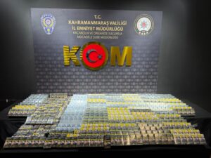 Kahramanmaraş Narkotik Suçlarla Mücadele Şube Müdürlüğü görevlilerince;