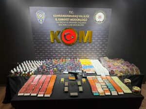 Kahramanmaraş Emniyet Müdürlüğü KOM Şube Müdürlüğü görevlilerince.