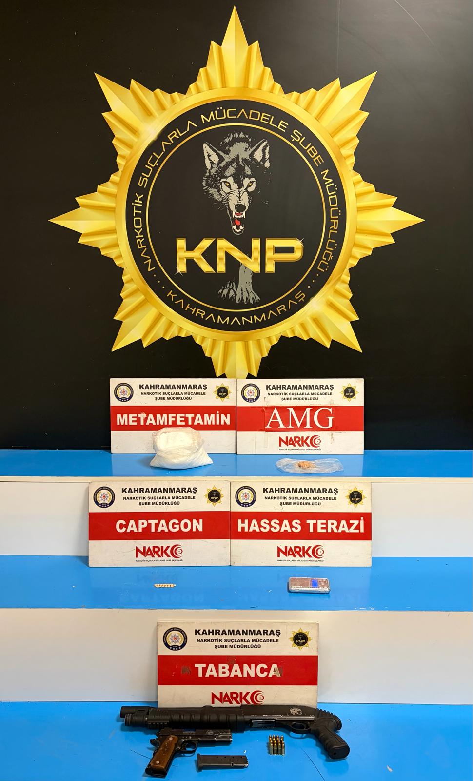 Kahramanmaraş Emniyet Müdürlüğü Narkotik Suçlarla Mücadele Şube Müdürlüğü görevlilerince