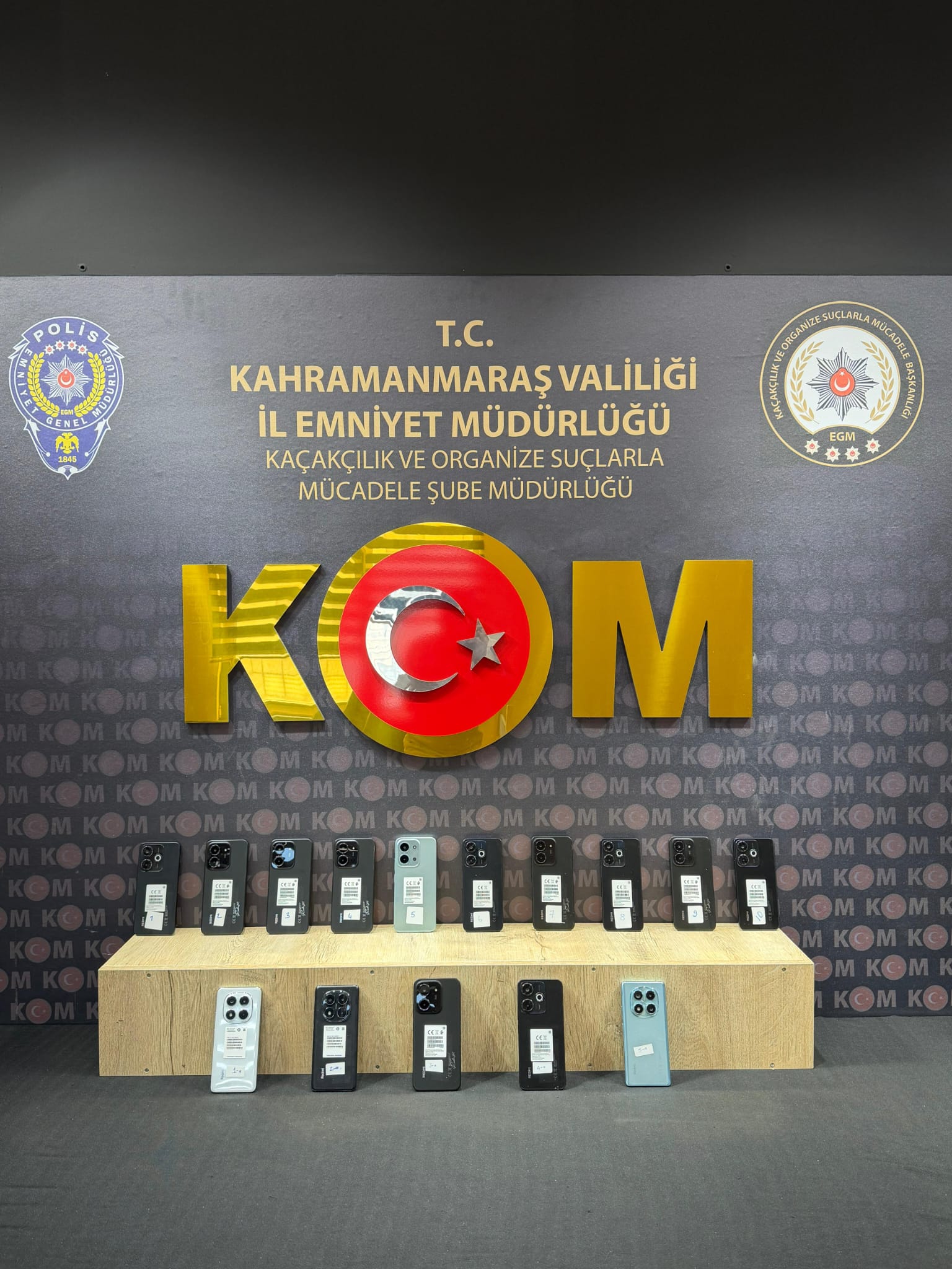 Kahramanmaraş Emniyet Müdürlüğü KOM Şube Müdürlüğü görevlilerince