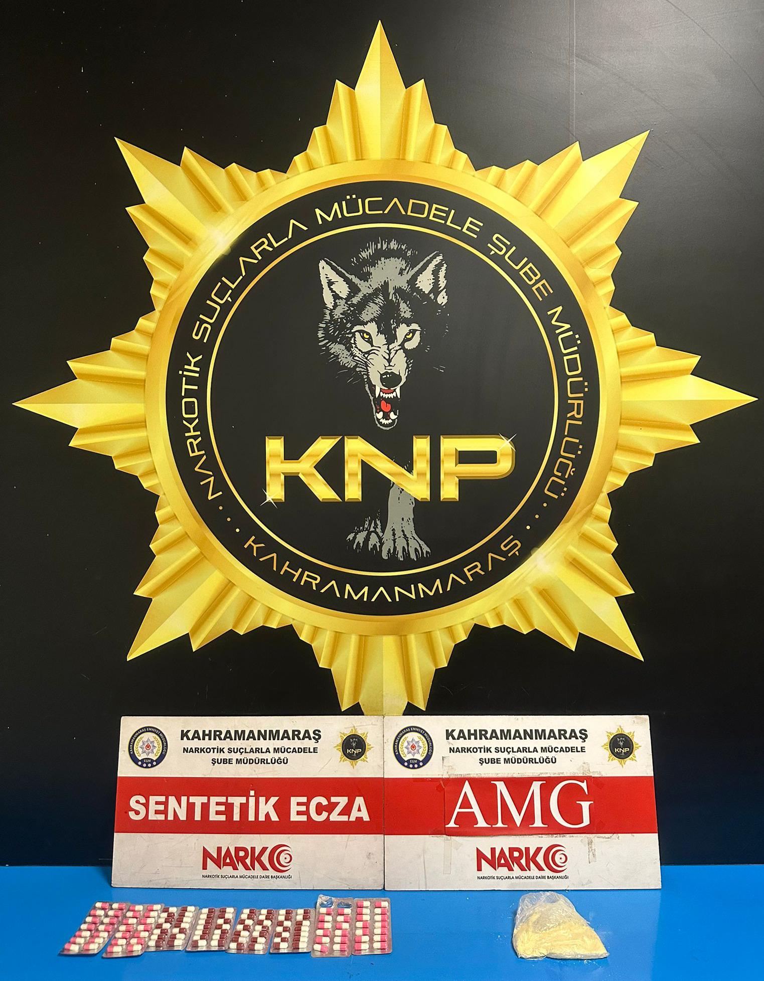 Kahramanmaraş Emniyet Müdürlüğü Narkotik Suçlarla Mücadele Şube Müdürlüğü görevlilerince.