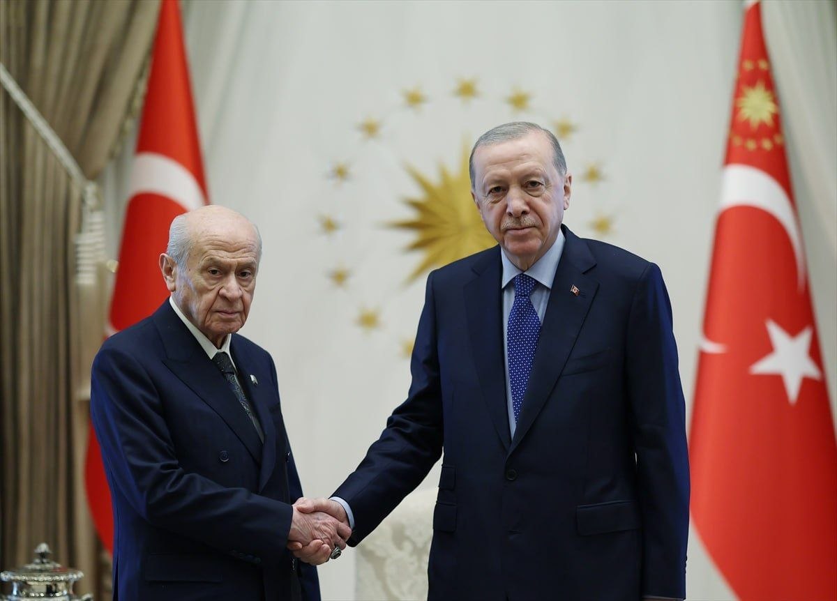 Cumhurbaşkanı Erdoğan ile Devlet Bahçeli Görüştü